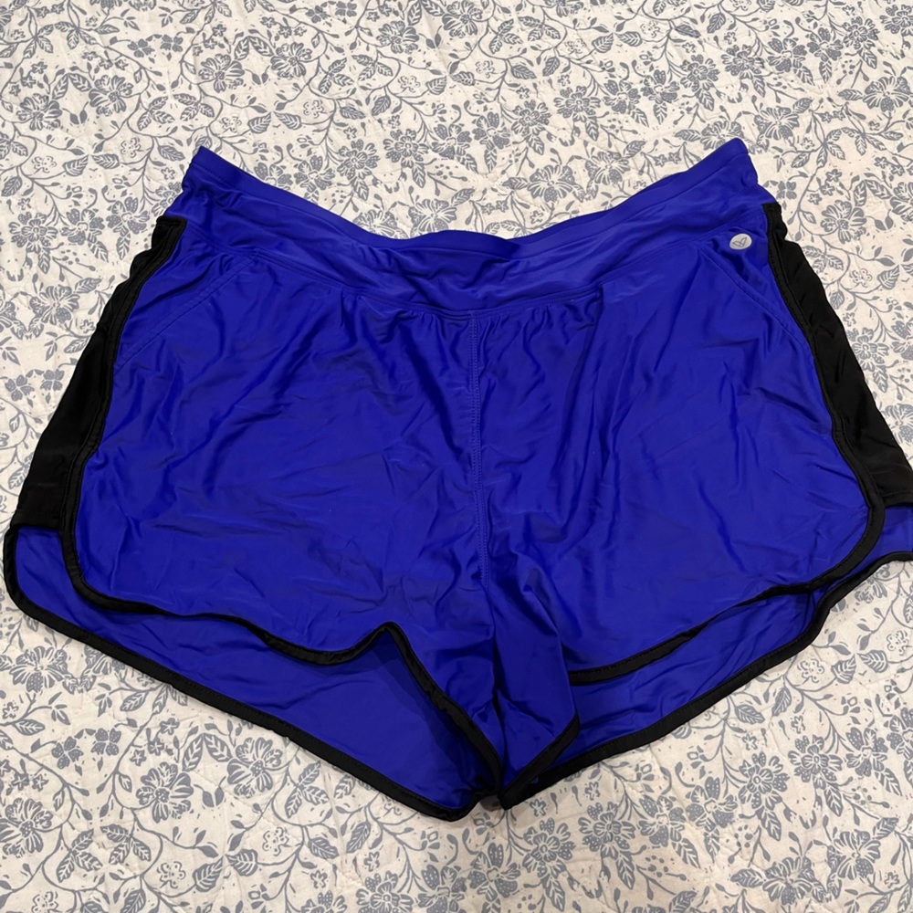 🔵Livi Active Royal Blue and Black Shorts